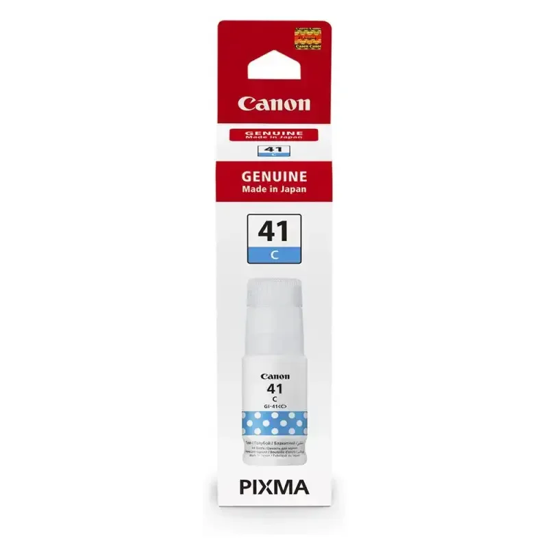 Φωτογραφία προϊόντος: Γνήσιο μελάνι Canon Bottle GI-41C Cyan 7.7k (4543C001AA)