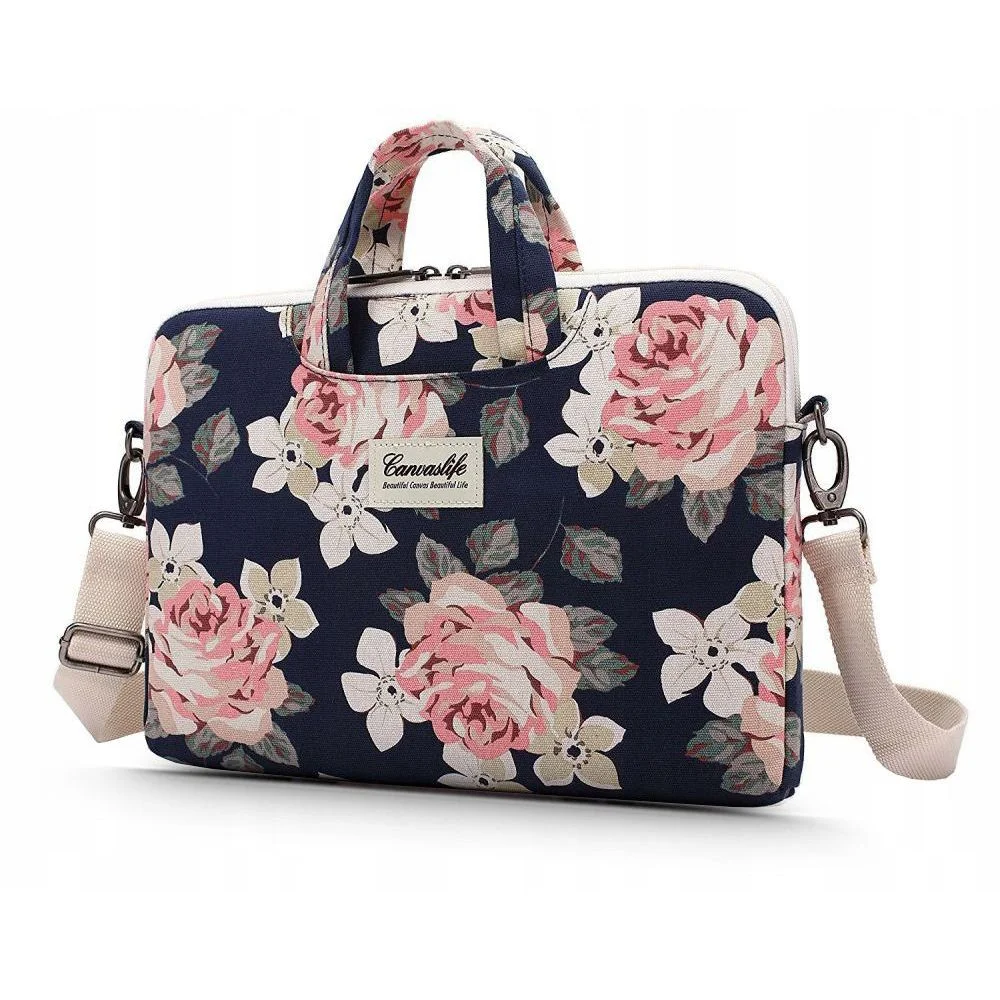 Φωτογραφία προϊόντος: CANVASLIFE BRIEFCASE LAPTOP 15-16 NAVY ROSE ΤΣΑΝΤΑ LAPTOP