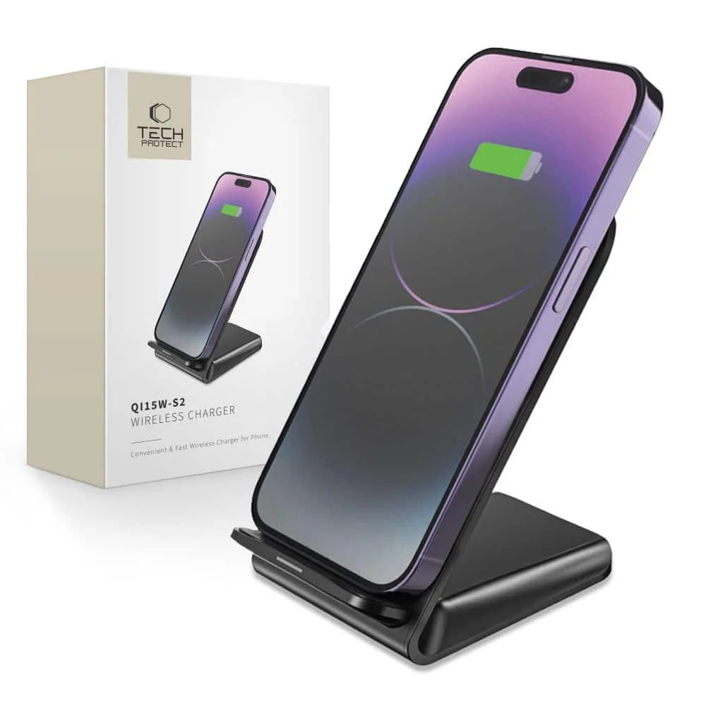 Φωτογραφία προϊόντος: TECH-PROTECT QI15W-S2 Wireless Charger 15W Black (Ασύρματος Φορτιστής)