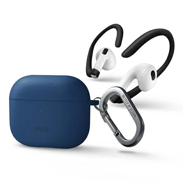 Φωτογραφία προϊόντος: Θήκη UNIQ Nexo Apple AirPods 3 Ear Hooks Silicone - Μπλε