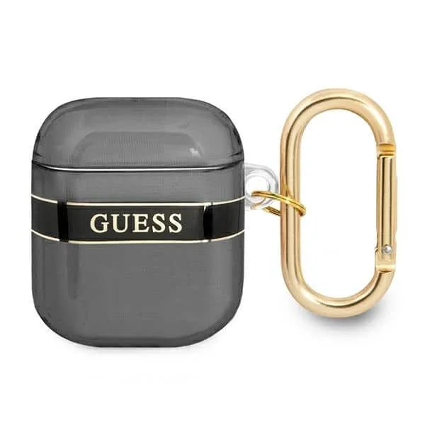 Φωτογραφία προϊόντος: Guess θήκη TPU Printed Stripe Case για τα Airpods 1/2 (Black)