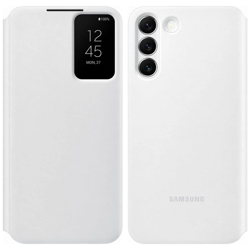Φωτογραφία προϊόντος: Samsung θήκη Clear View Cover για το Galaxy S22 (Plus) Λευκή EF-ZS906CWE