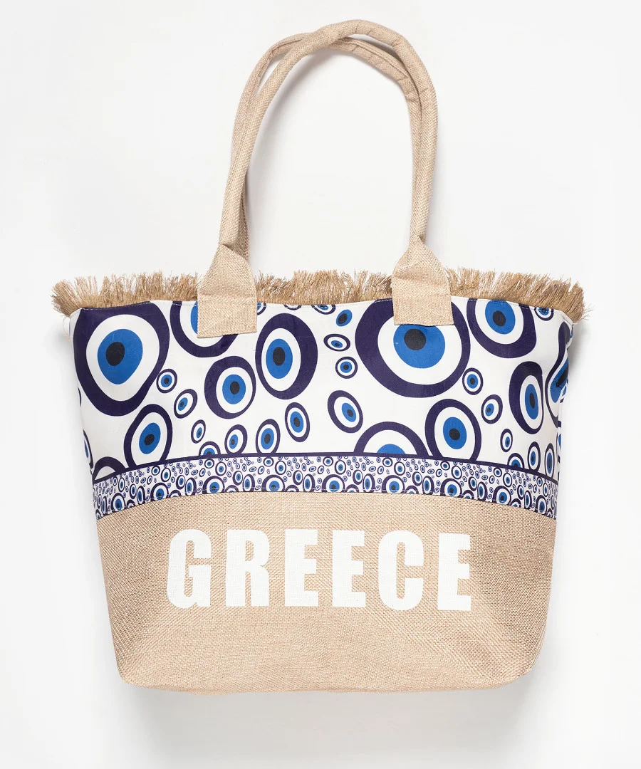 Φωτογραφία προϊόντος: SilkFashion Τσάντα με χερούλι (49cm x 15cm x 34cm) μάτι 1 GREECE