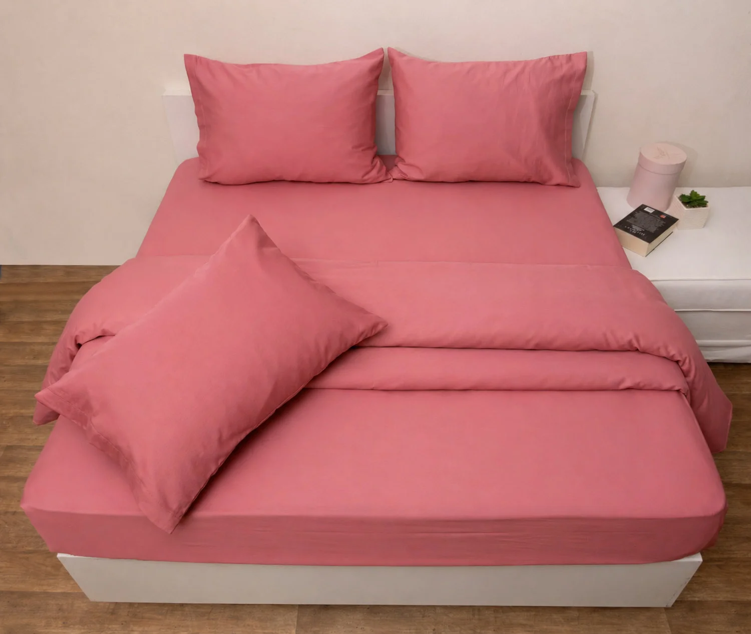 Φωτογραφία προϊόντος: AnnaRiska Σεντόνι Ημίδιπλο Με Λαστιχο 100x200+25 Fashion 2 Blush Pink
