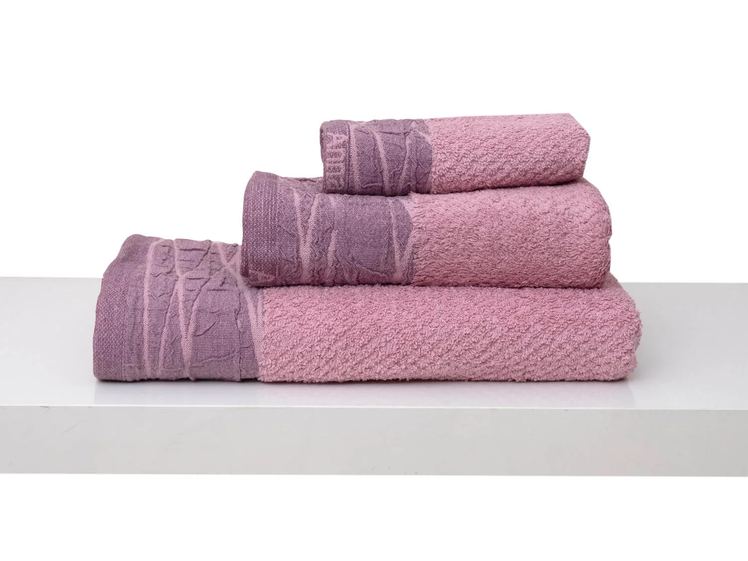 Φωτογραφία προϊόντος: AnnaRiska Πετσέτα 30x50 Nefeli 3 Lilac Pink