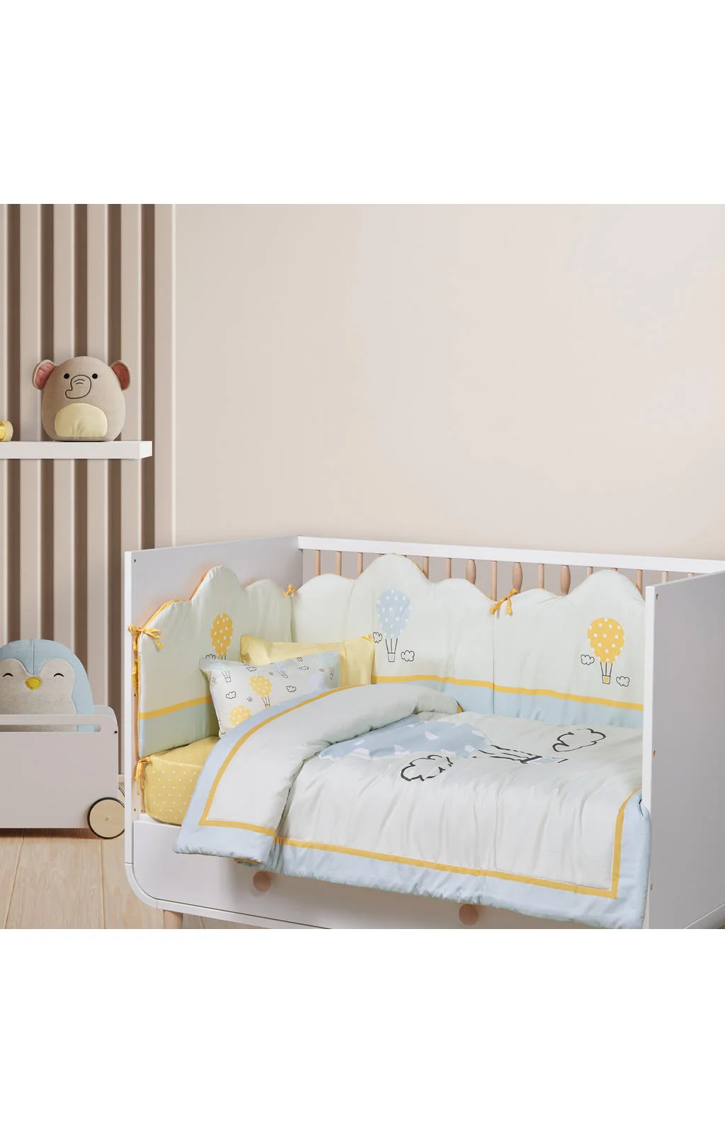 Φωτογραφία προϊόντος: DAS BABY ΚΟΥΒΕΡΛΙ FUN 4880 ΓΑΛΑΖΙΟ, ΚΙΤΡΙΝΟ, ΜΕΝΤΑ