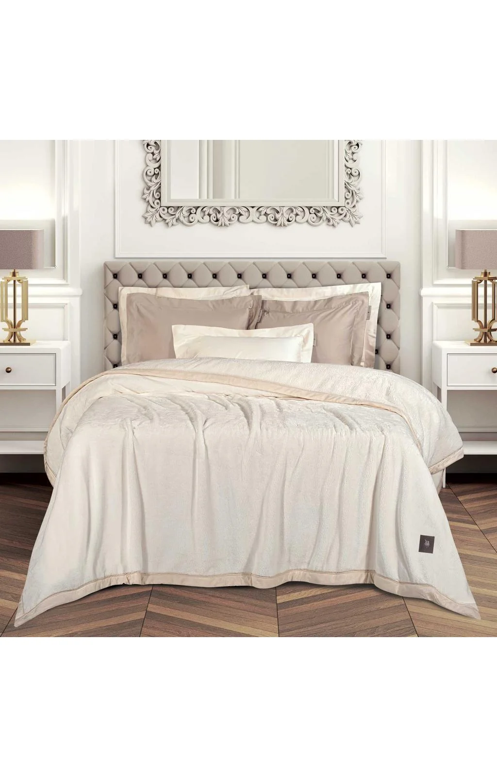 Φωτογραφία προϊόντος: GREENWICH POLO CLUB ΚΟΥΒΕΡΤΑ VELOUR KING ESSENTIAL 3974 ROYAL WHITE