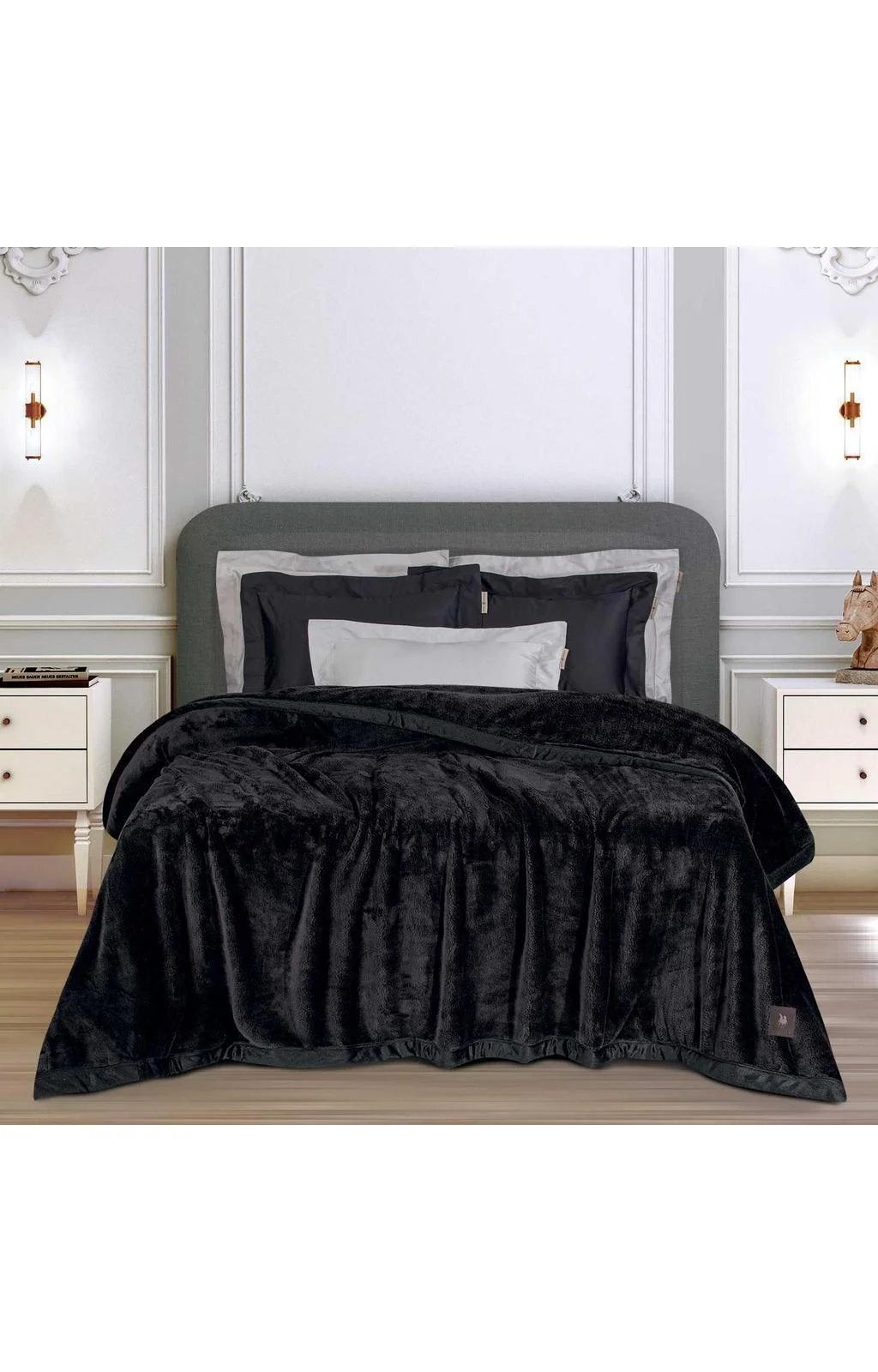 Φωτογραφία προϊόντος: GREENWICH POLO CLUB ΚΟΥΒΕΡΤΑ VELOUR KING ESSENTIAL 3975 BLACK