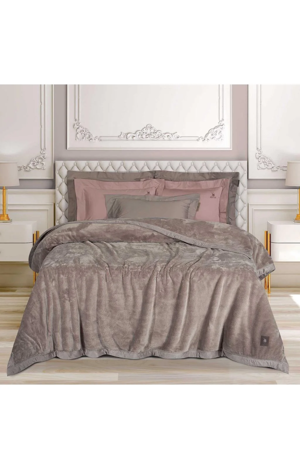 Φωτογραφία προϊόντος: GREENWICH POLO CLUB ΚΟΥΒΕΡΤΑ VELOUR KING ESSENTIAL 3973 DUSTY LILAC