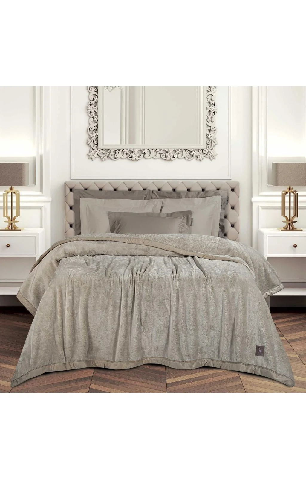 Φωτογραφία προϊόντος: GREENWICH POLO CLUB ΚΟΥΒΕΡΤΑ VELOUR KING ESSENTIAL 3972 TAUPE