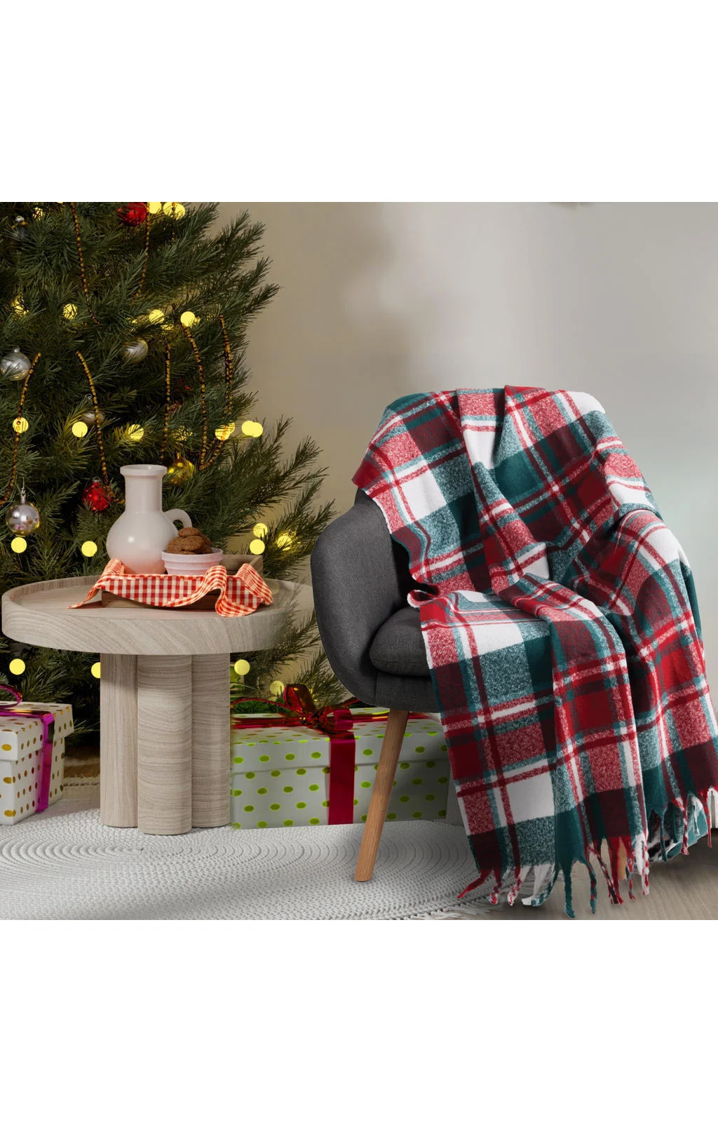 Φωτογραφία προϊόντος: DAS HOME ΚΟΥΒΕΡΤΑ ΚΑΝΑΠΕ FAUX MOHAIR 1378 GRΕΕN, RED