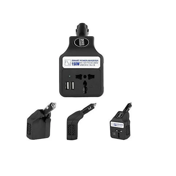 Φωτογραφία προϊόντος: OEM Andowl Inverter Αυτοκινήτου Τροποποιημένου Ημιτόνου 150W για Μετατροπή QY-4168 12V DC σε 220V AC με 2xUSB 20764876