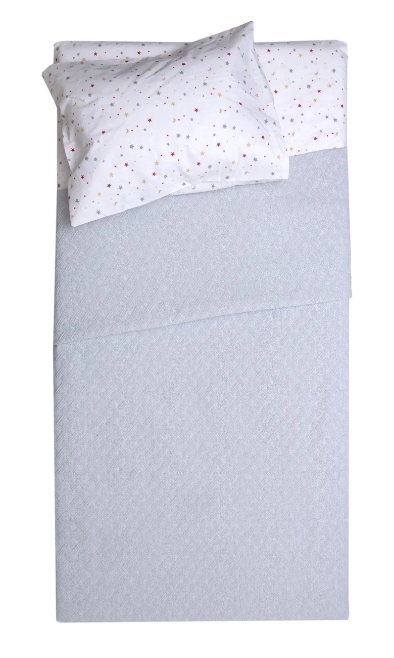 Φωτογραφία προϊόντος: VIOPROS Κουβέρτα Polycotton Κούνιας 110x155 Δήλος Γκρι