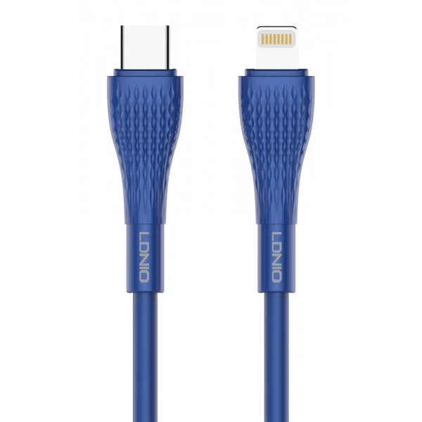 Φωτογραφία προϊόντος: LDNIO καλώδιο Lightning σε USB-C LC672I, 30W PD, 2m, μπλε