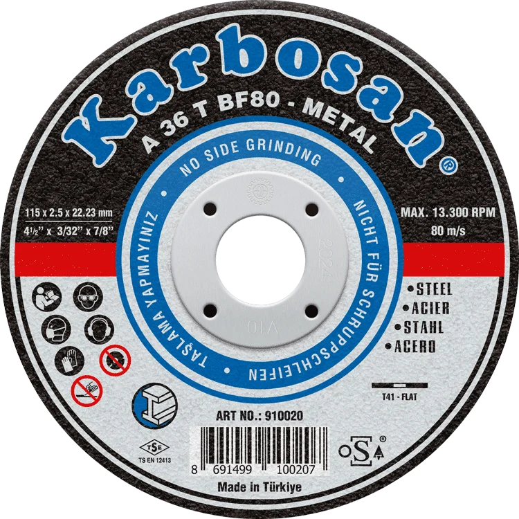 Φωτογραφία προϊόντος: Δίσκος Κοπής 230x3 A36T BF80 Karbosan