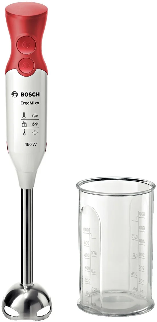 Φωτογραφία προϊόντος: Bosch MSM64110 Ραβδομπλέντερ με Ανοξείδωτη Ράβδο 450W Λευκό