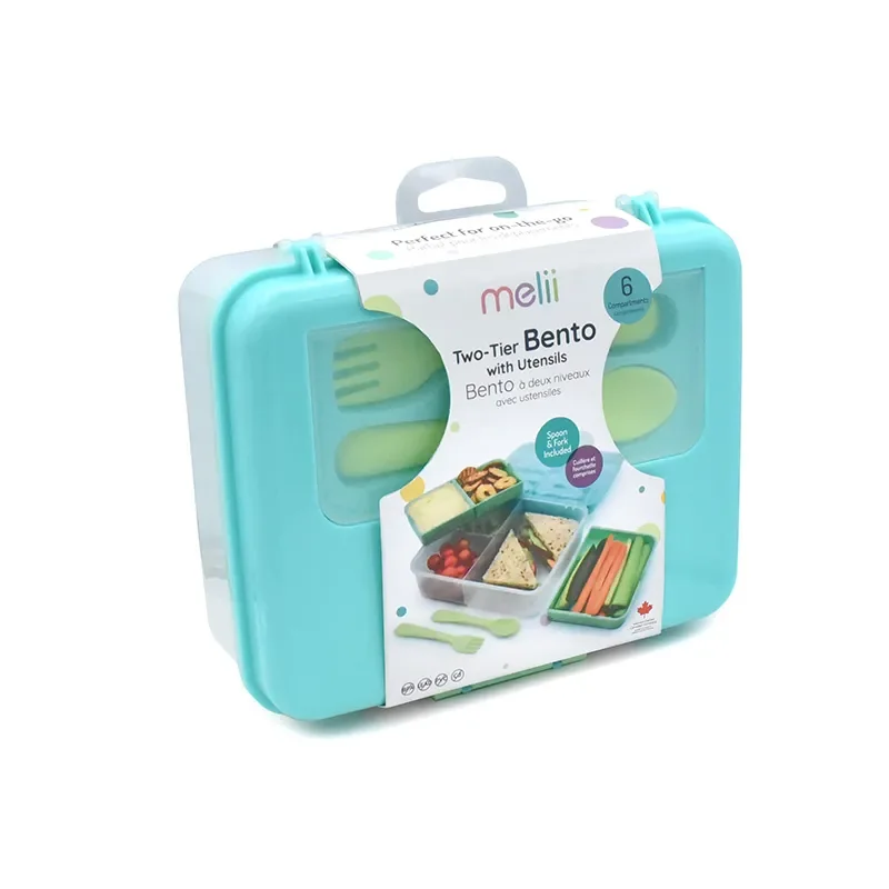 Φωτογραφία προϊόντος: Melii Διώροφο Bento Lime - Mint Blue