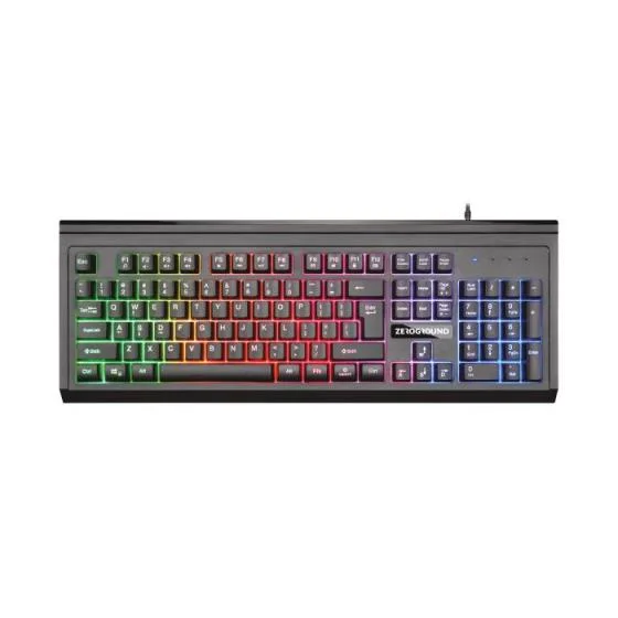 Φωτογραφία προϊόντος: ZERO GROUND Keyboard Zeroground RGB KB-3000G TOROMI D20092