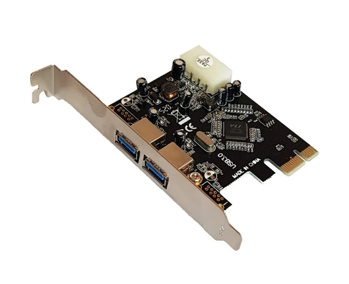 Φωτογραφία προϊόντος: POWERTECH Κάρτα Επέκτασης PCI-e to USB 3.0 με 2 θύρες, Chipset VL805 (SLOT-024)