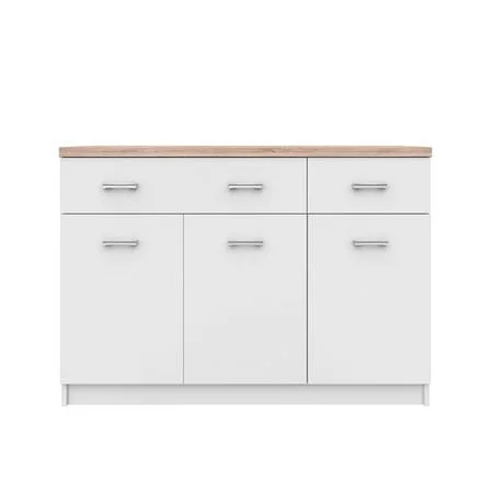 Φωτογραφία προϊόντος: AlphaB2B Μπουφές Top Mix 120x33x85cm Λευκό-Sonoma