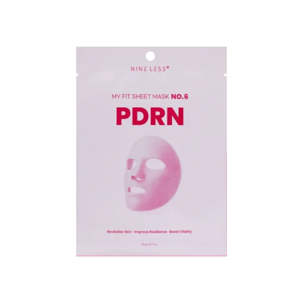 Φωτογραφία προϊόντος: Nine less Nineless My Fit Sheet Mask No.6 PDRN 20g - Υφασμάτινη Μάσκα Για Επανόρθωση & Ανάπλαση