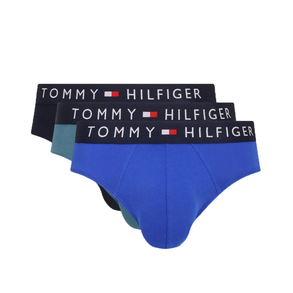 Φωτογραφία προϊόντος: Ανδρικό 3pack Slip Tommy Hilfiger UM0UM03701-05J Μπλε Σκούρο Πετρόλ