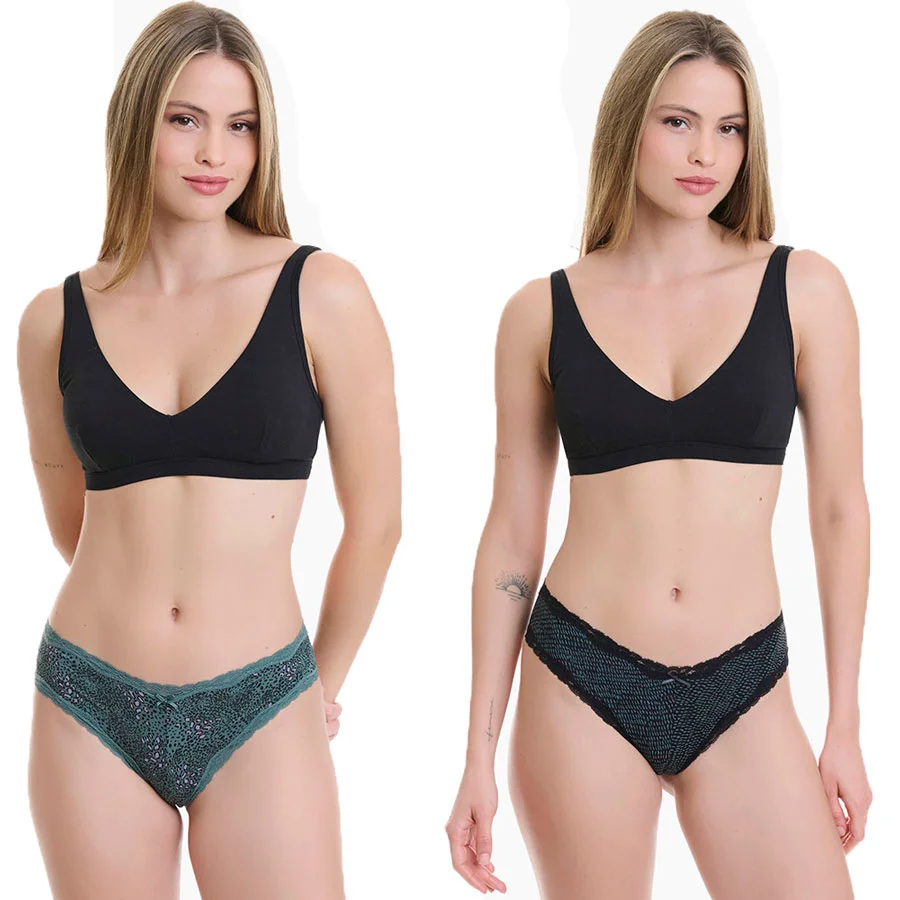 Φωτογραφία προϊόντος: Γυναικείο Brazil Walk Bamboo 2pack W2014-77 Πολύχρωμο