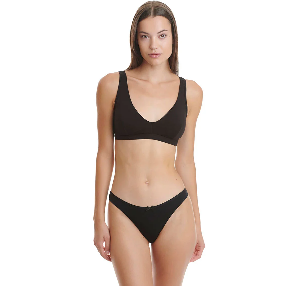 Φωτογραφία προϊόντος: Γυναικείο Brazilian Σλιπ Bamboo Walk W2043_02 Μαύρο