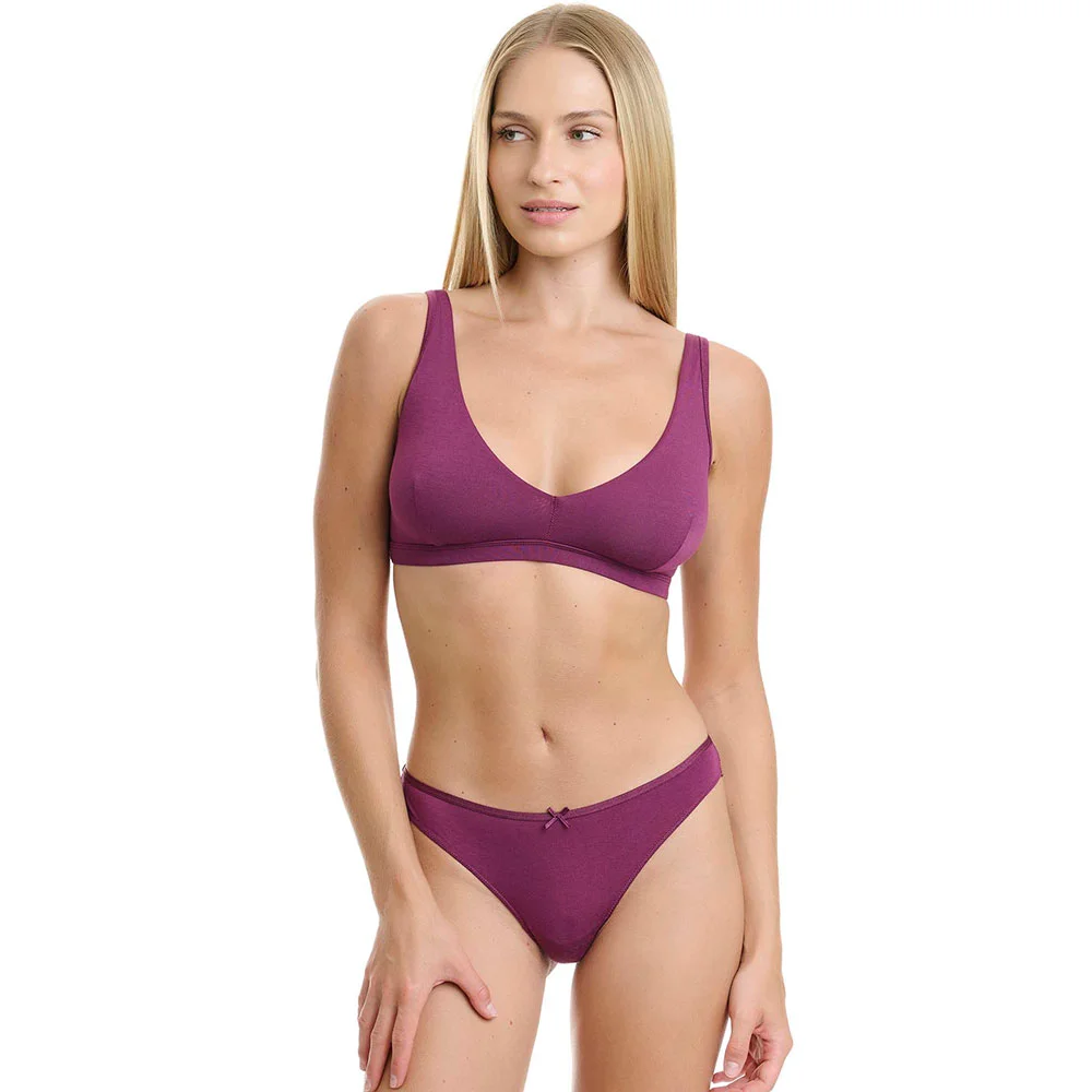 Φωτογραφία προϊόντος: Γυναικείο Brazilian Σλιπ Bamboo Walk W2043_39 Μελιτζανί