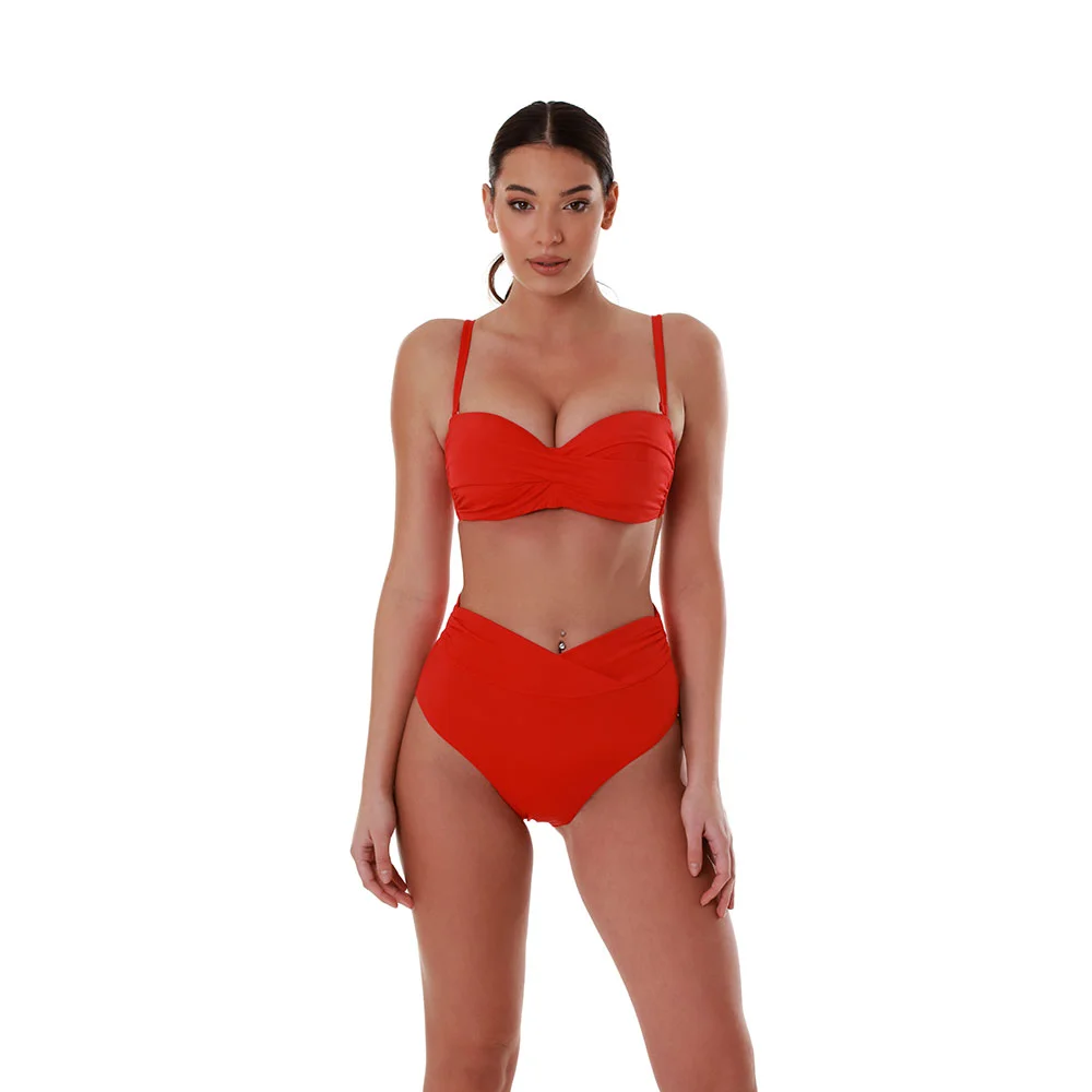 Φωτογραφία προϊόντος: Γυναικείο Ψηλόμεσο Bikini Slip Bluepoint 24065098_07 Κόκκινο