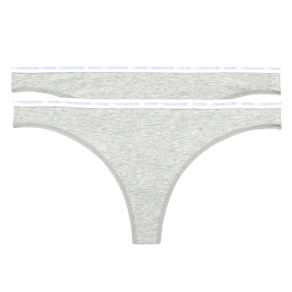 Φωτογραφία προϊόντος: Γυναικείο String 2 Pack Calvin Klein 000QD3788E-8HT Γκρι