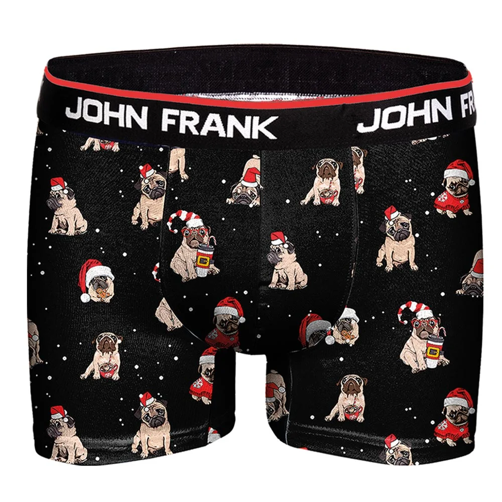 Φωτογραφία προϊόντος: Ανδρικό Boxer John Frank Pug - JFBD01 - Μαύρο