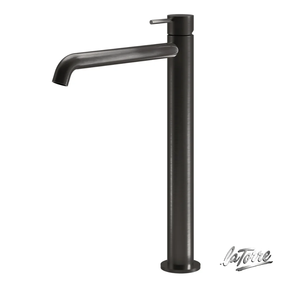 Φωτογραφία προϊόντος: La Torre ELLE 316 Black Brushed PVD Μπαταρία Νιπτήρος Υψηλή 35016-411
