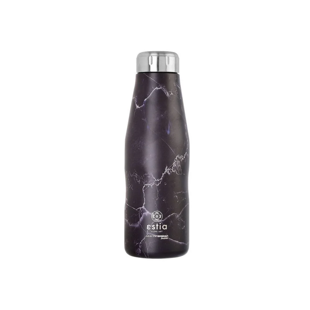 Φωτογραφία προϊόντος: Estia ΘΕΡΜΟΣ TRAVEL FLASK SAVE THE AEGEAN 500ml PENTELICA BLACK