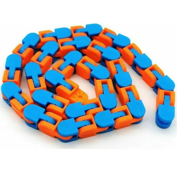 Φωτογραφία προϊόντος: OEM Anti Stress Fidget Chain - Αντιστρές Αλυσίδα Γαλάζιο Πορτοκαλί