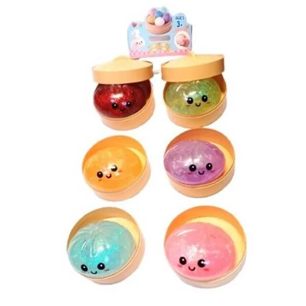 Φωτογραφία προϊόντος: OEM Mystery Αντιστρες Dumpling Glitter Squishy σε Καλαθάκι