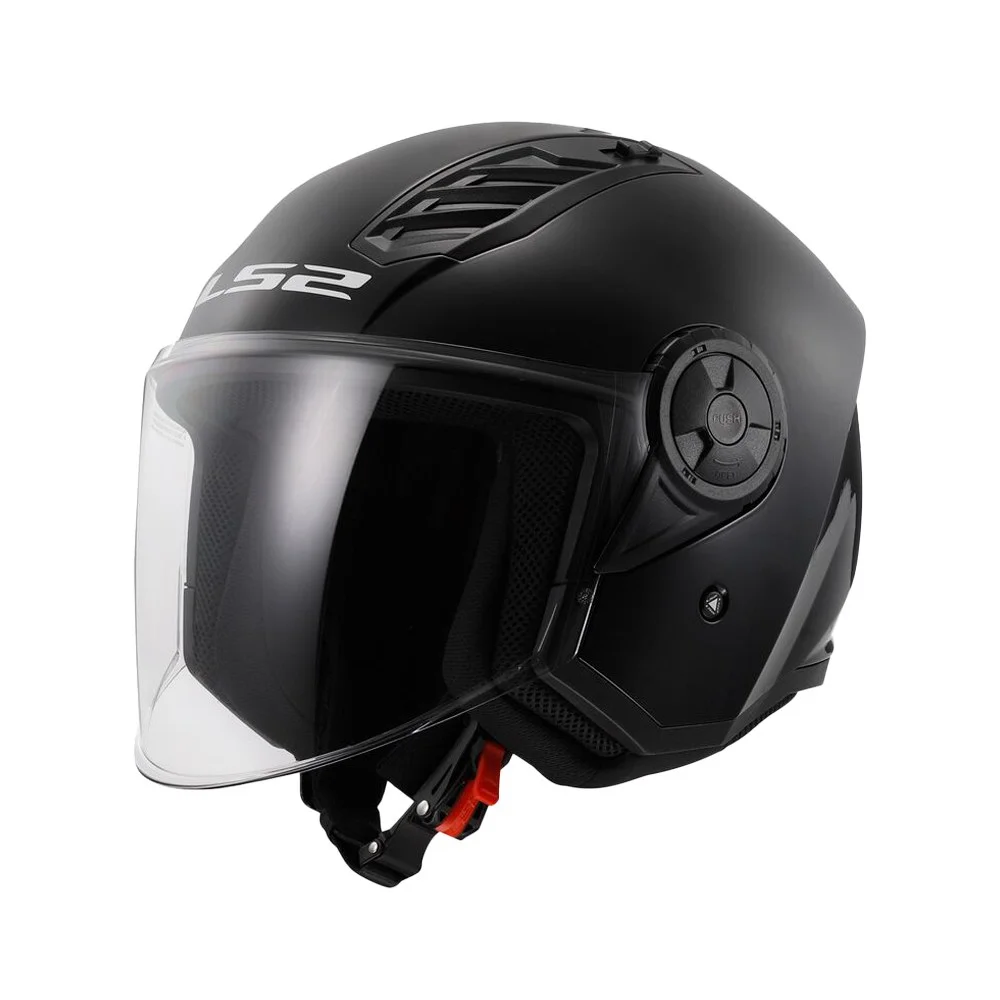 Φωτογραφία προϊόντος: ΚΡΑΝΟΣ JET AIRFLOW II OF616 SOLID GLOSS BLACK ECE 22.06 | LS2