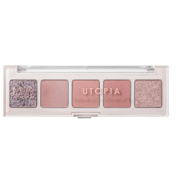 Φωτογραφία προϊόντος: MUA 5 Shade Utopia Eyeshadow Collection Παλέτα Σκιών για τα Μάτια 3.8g