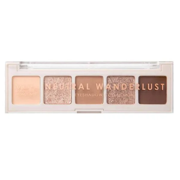 Φωτογραφία προϊόντος: MUA 5 Shade Neutral Wanderlust Eyeshadow Collection Παλέτα Σκιών για τα Μάτια 3.8g