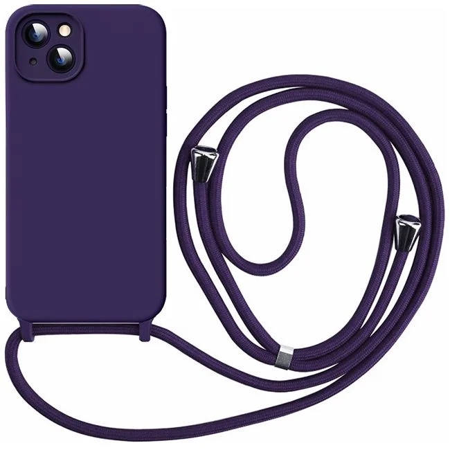 Φωτογραφία προϊόντος: Θήκη Orso Cloud Κορδόνι Elderberry iPhone 14 Plus
