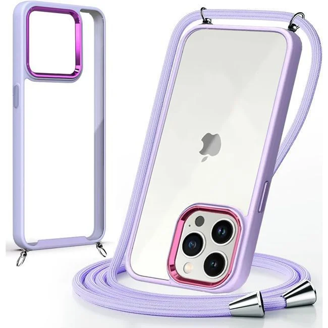 Φωτογραφία προϊόντος: Θήκη Orso Shield Κορδόνι Clear Violet iPhone 14 Pro Max