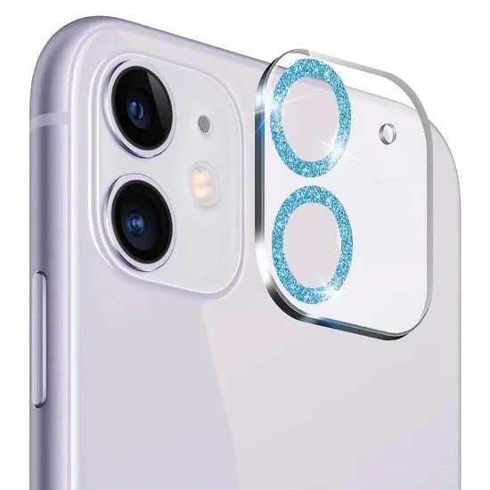 Φωτογραφία προϊόντος: Glitter Full Cover 9H Camera Glass iPhone 11 Clear Blue (OEM)