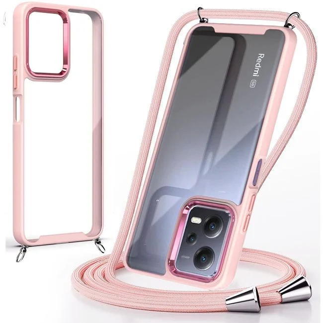 Φωτογραφία προϊόντος: Θήκη Orso Shield Κορδόνι Clear Rose Xiaomi Redmi 12