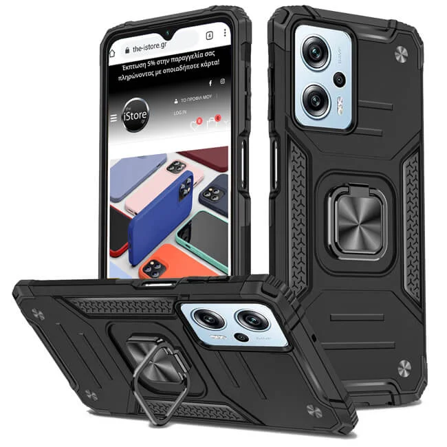Φωτογραφία προϊόντος: Θήκη Orso Armor Ringstand Black Xiaomi Redmi 12
