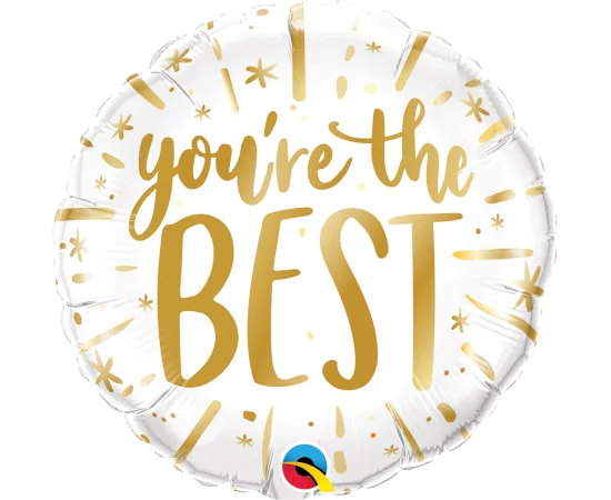 Φωτογραφία προϊόντος: Μπαλόνι Φοιλ 18" You're the Best Gold (Qualatex)