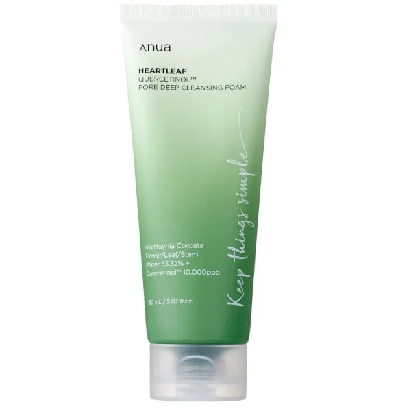 Φωτογραφία προϊόντος: Anua Heartleaf Quercetinol Pore Deep Cleansing Foam Αφρός Καθαρισμού Προσώπου Για Αφαίρεση Πόρων 150ml