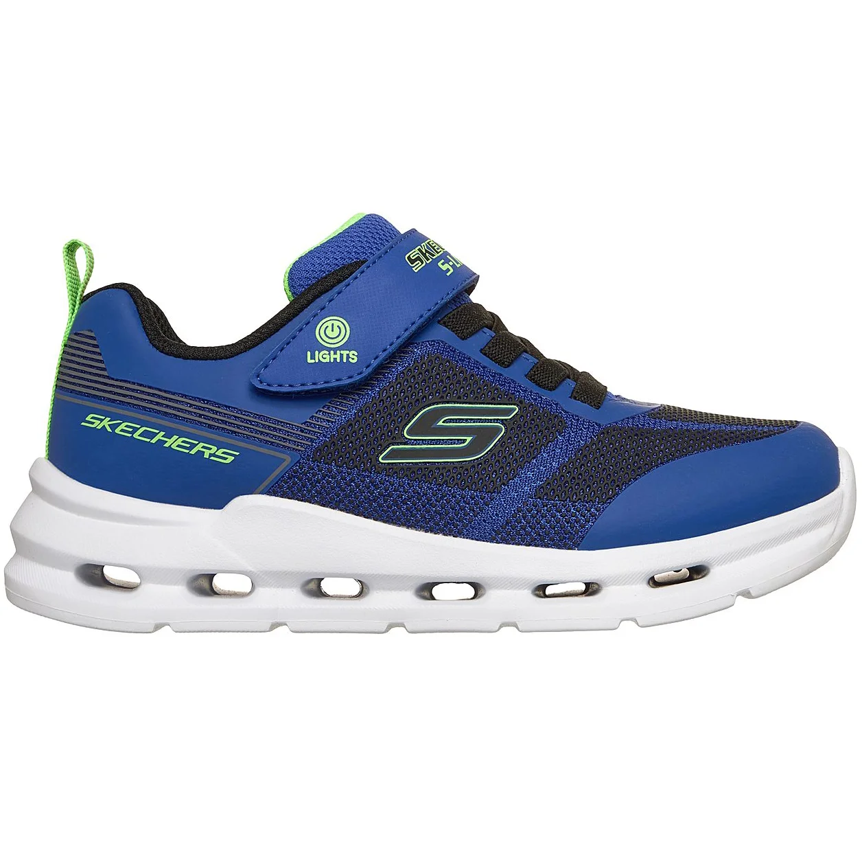 Φωτογραφία προϊόντος: SKECHERS JR Lighted Gore & Strap Sneaker (400240L-BLBK) ΥΠΟΔΗΜΑ