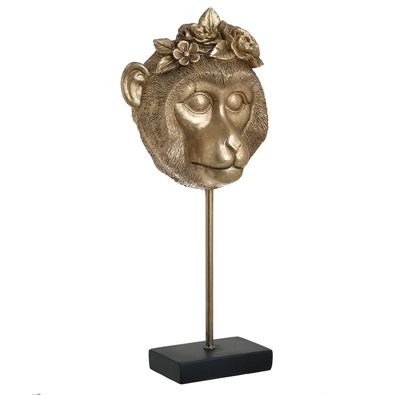 Φωτογραφία προϊόντος: INART -ΠΡΟΤΟΜΗ ΠΙΘΗΚΟΣ RESIN ΧΡΥΣΗ/ΜΑΥΡΗ 18Χ11Χ44