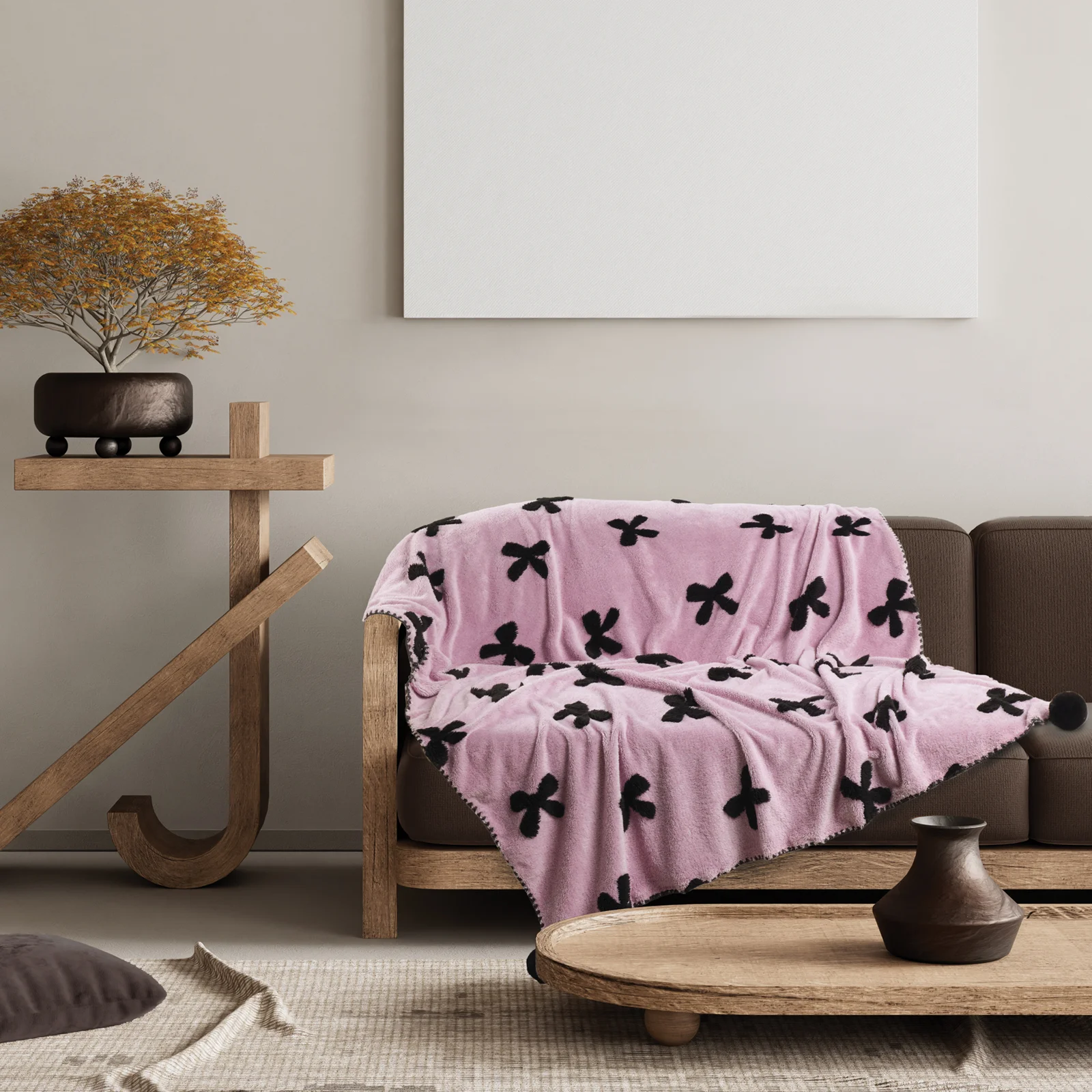 Φωτογραφία προϊόντος: DAS HOME ΚΟΥΒΕΡΤΑ ΚΑΝΑΠΕ JACQUARD FLEECE 1381 LILAC