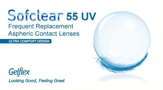 Φωτογραφία προϊόντος: SOFCLEAR 55 UV - GELFLEX - ΜΗΝΙΑΙΟΙ ΦΑΚΟΙ ΕΠΑΦΗΣ (6 ΤΕΜΑΧΙΑ) ΜΕ ΔΙΟΠΤΡΙΑ